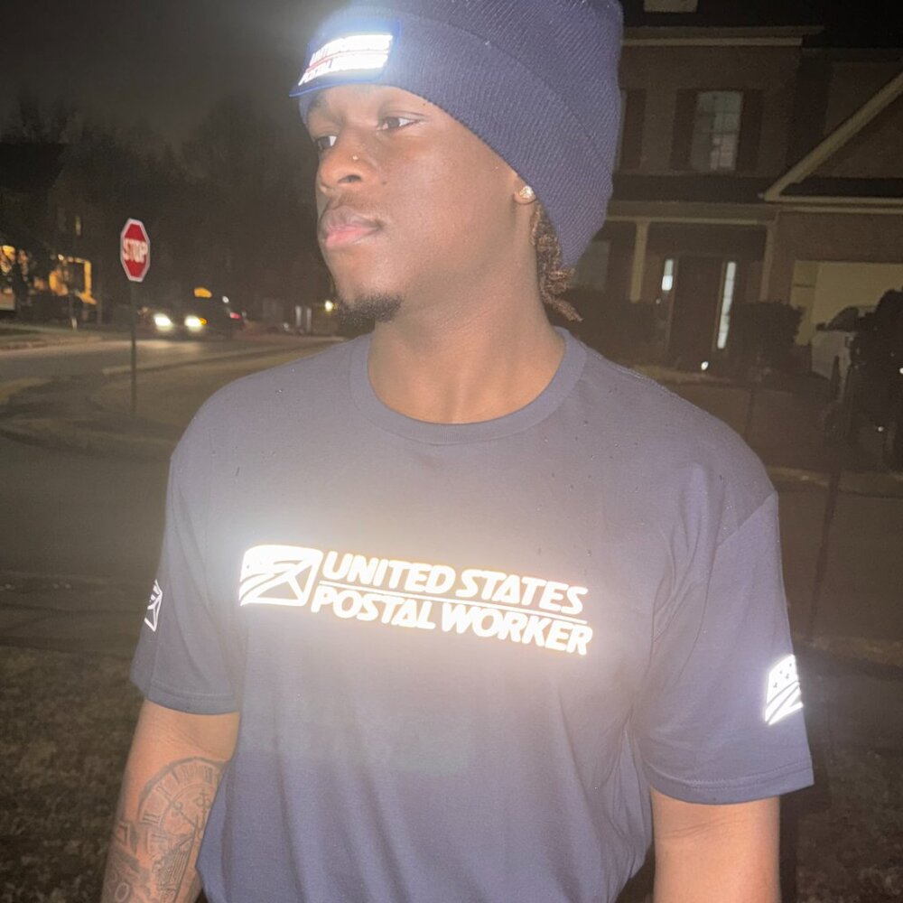 Reflective Postal Tshirt | Choose Logo | Delivery Worker Carrier - Picture 3 of 13